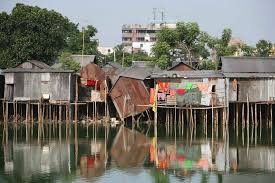 Stilt homes over water in Bangladesh — Barberchop fundraiser